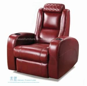 Modern Leather Electric Recliner Sofa for Home Theater (DW-03S)