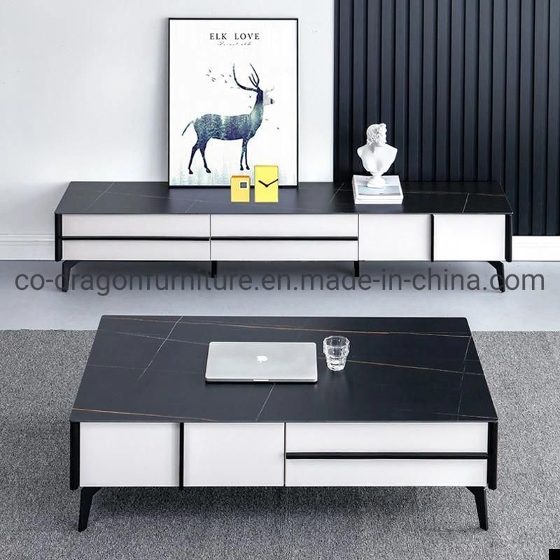 Modern Luxury Living Room Furniture Coffee Table with Marble Top