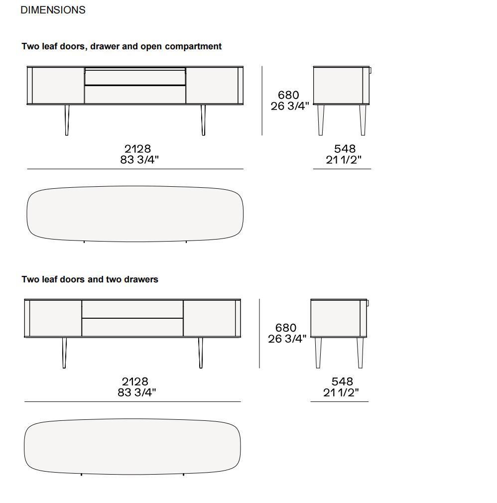 Symphony-2 Wooden TV Stand, Latest Italian Design TV Stand, Home and Hotel Furniture Custom-Made