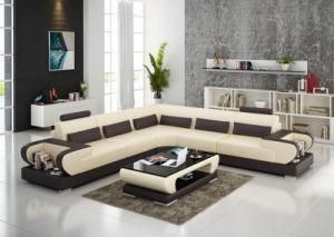 Promotion Living Room Furniture Genuine Leather Corner Sofa