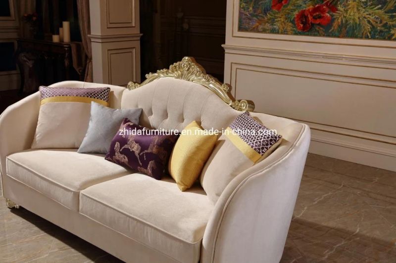 Chinese Furniture Classical Style Luxury Velvet Sofa