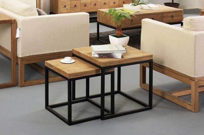 Fashion  Design Melamine Laminated Wooden Small Side Coffee Table