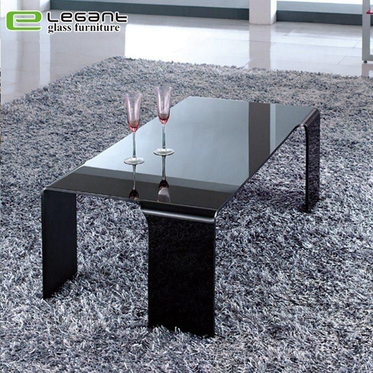 Exclusive Design Gray Glass Coffee Table