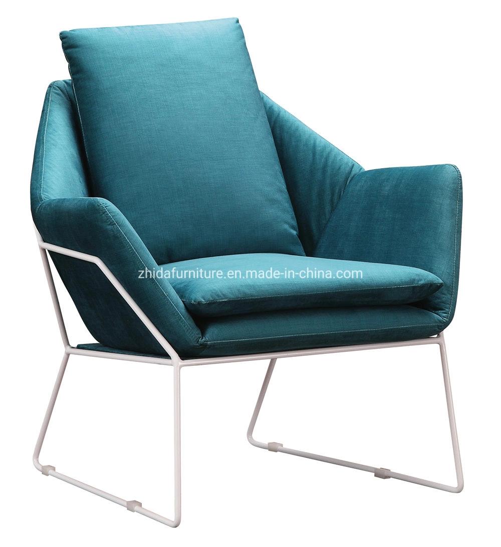 Modern Leisure Metal Base Home Furniture Hotel Room Armchair