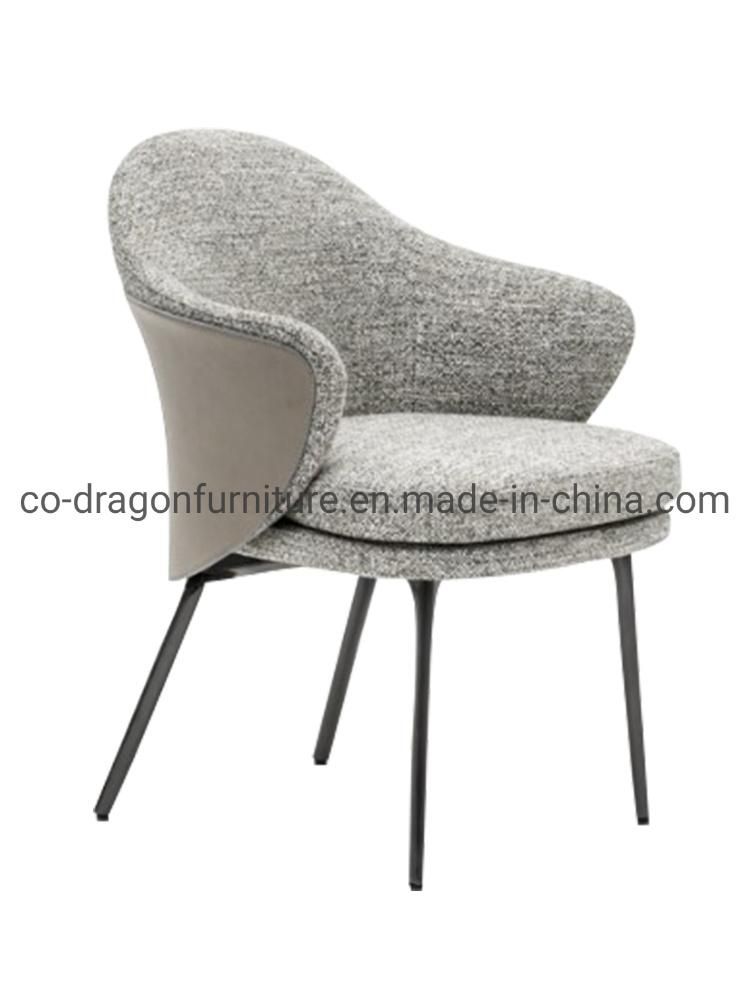 Modern Home Furniture Simple Leather Fabric Lounge Chair with Arm