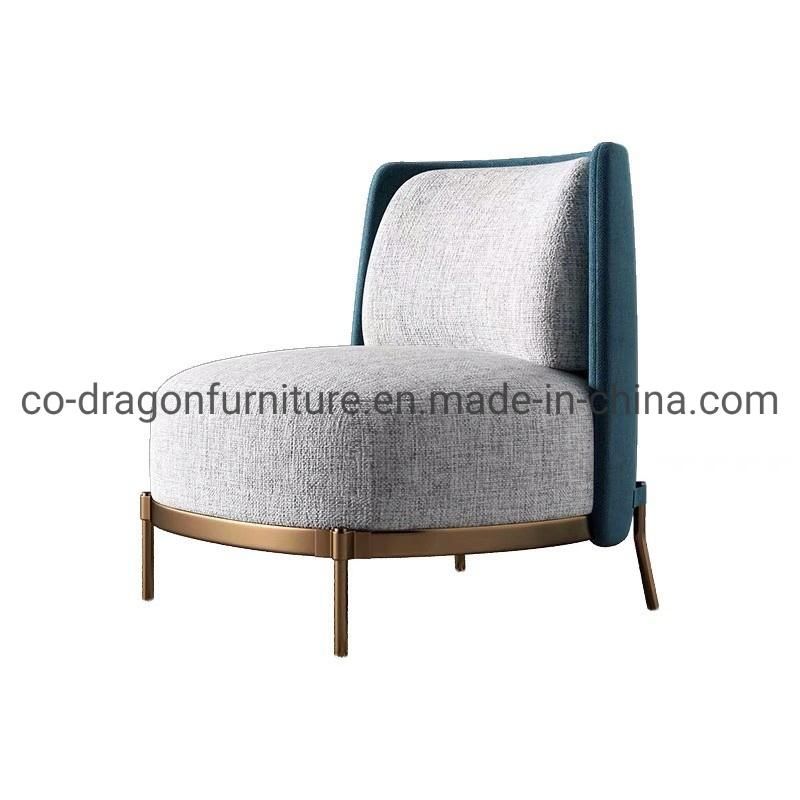 Modern Design Luxury Living Room Furniture Fabric Metal Sofa Chairs