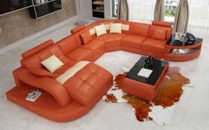 Synthetic Leather Material and Home Furniture General Use Leather Sofa