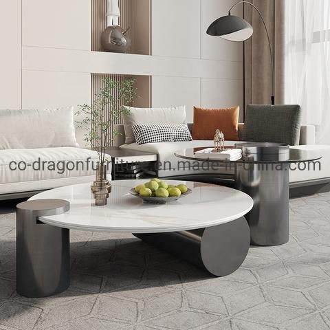 2022 New Design Marble Coffee Table Group for Home Furniture