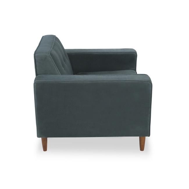 Light Green Velvet Single Armchair for Living Room