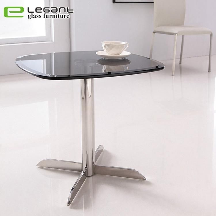 Clear Curved Glass Tea Table Design