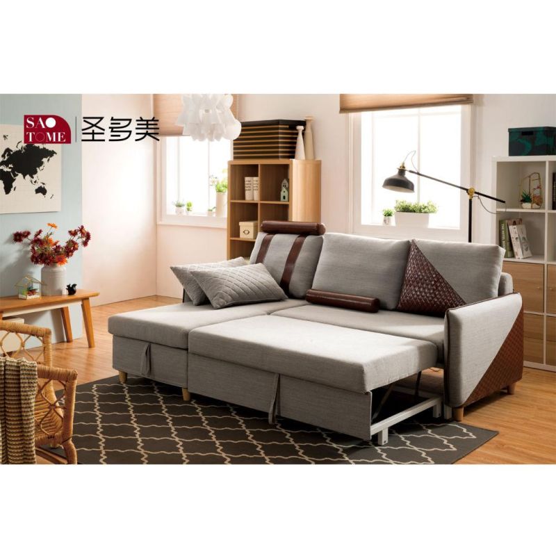 2021contemporary Folding Fabric Velvet Living Room Sofa