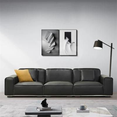 Modern Fabric Seating Contemporary Sofa Leisure Home Leather Couch for Living Room Furniture Set