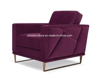 Foshan Factory Living Room Furniture Metal Fabric Sofa