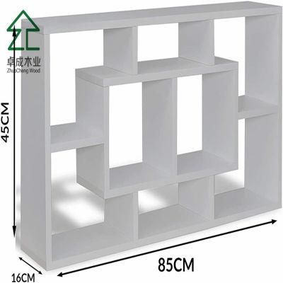 Home Bookcase Free Standing Shelf MDF Bookshelf