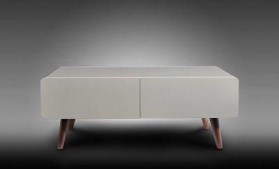 Kc52 Wooden Coffee Table, White Color Coffee Table, Latest Design Wooden Coffee Table in Home and Hotel Customized