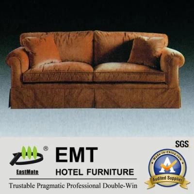 Hotel Bedroom Sofa Set Solid Wood Frame Sofa (EMT-SF47)