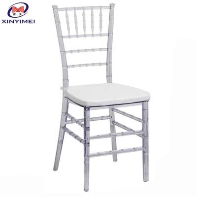 Top Quality Tiffany Furniture Resin Transparent Chiavari Chairs