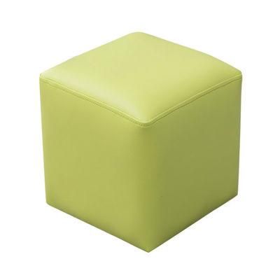 Leather Stool Family Small Stool Pouf Square Living Room Coffee Table Door Shoe Stool Home Decoration Furniture Modern Ottomane