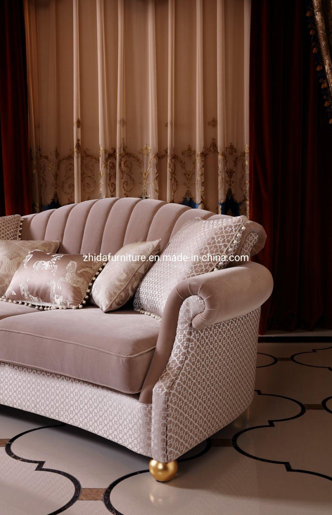 Chinese Elegant Fabric Sofa Living Room Furniture