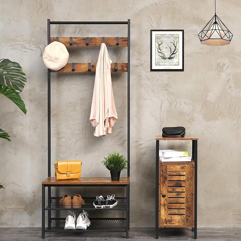 Multifunctional with Door and Height-Adjustable Shelf Storage Bathroom Kitchen Cabinet 0232