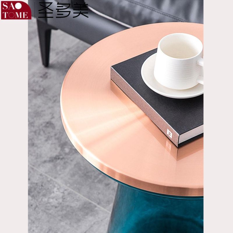 Modern Living Room Furniture Hand Blown Glass Round Tea Table