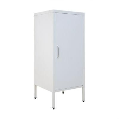 Metal Chest Cupboard Metal Steel Side Storage Cabinet for Living Room Bedroom