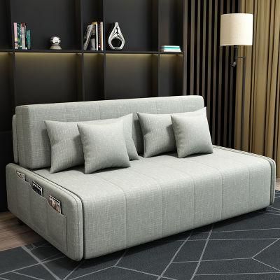 Fabric Divan Sofa Bed Multi-Purpose Living Room Sofa Cum Bed Folding Bed Sofa