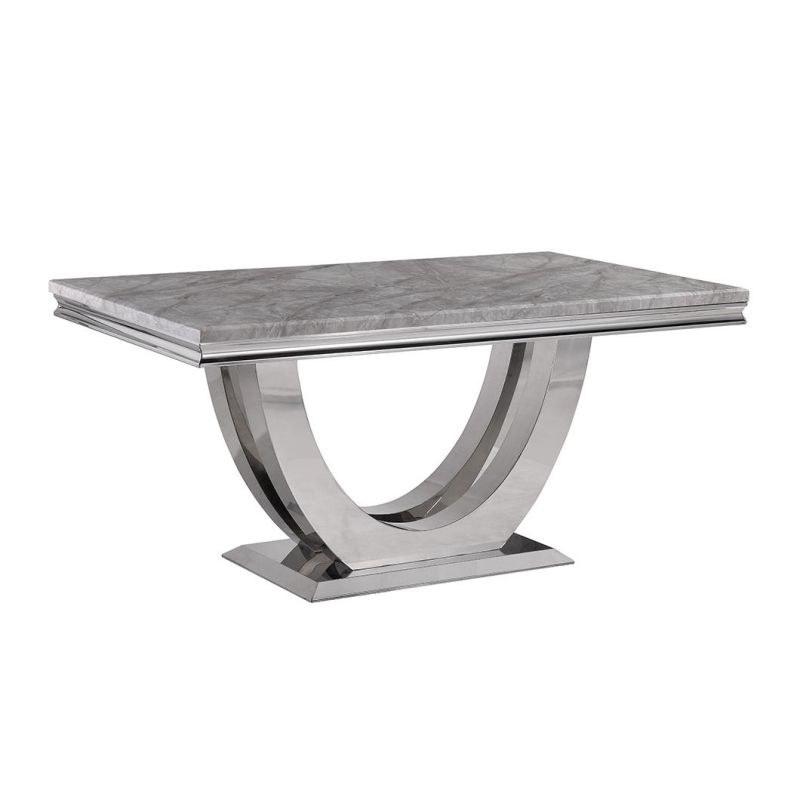 Luxury Style High Quality Stainless Steel Base Living Room Modern Marble Coffee Table