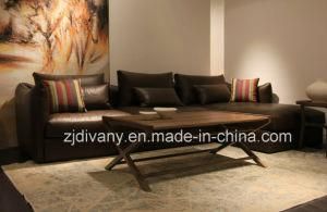 Divany Furniture Modern Leather Sofa Set D-74-B+D (R) +E (L)