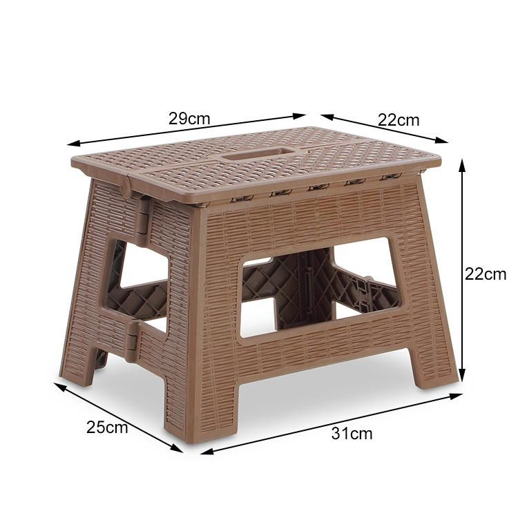 New Ultra-Thin Breathable Rattan Proof Plastic Folding Storage Stool