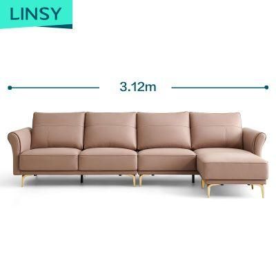 Low Back ISO 8191 Modern Style Leather Sofa Set BS012