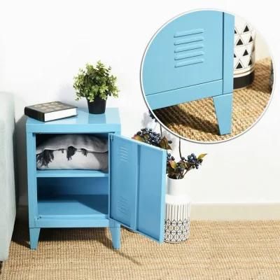 a. O. D Metal Locker End Table with 1 Shelf