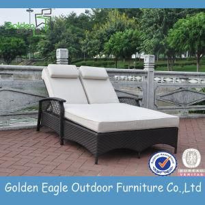 UV-Resistant PE Rattan Double Outdoor Lounger