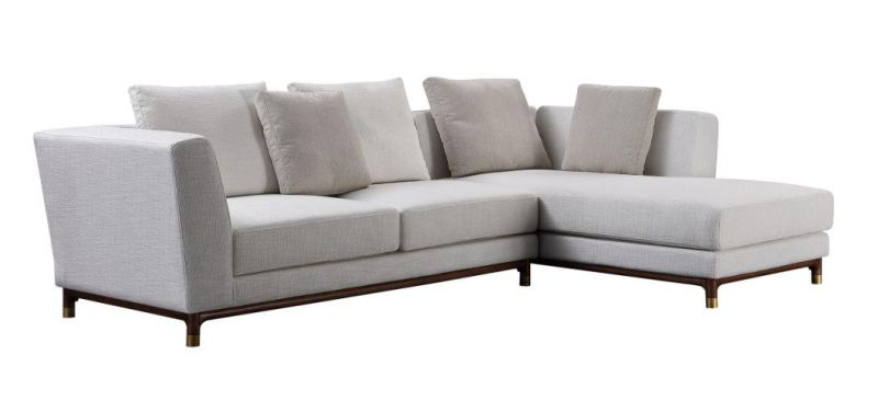 Modern White Fabric Living Room Secetion Sofa for Hotel Reception