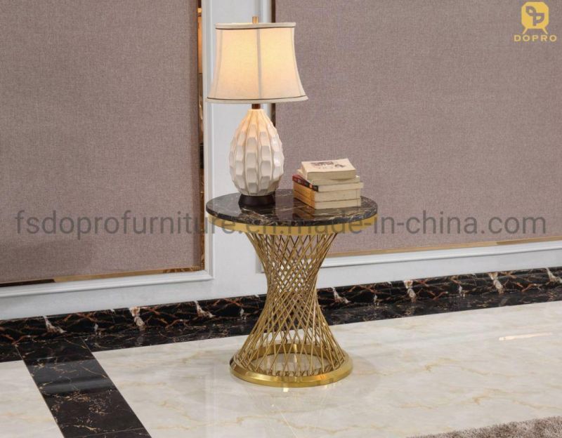 Bird Nest Living Room Furniture Design Modern Marble Center Coffee Table Gold-C20