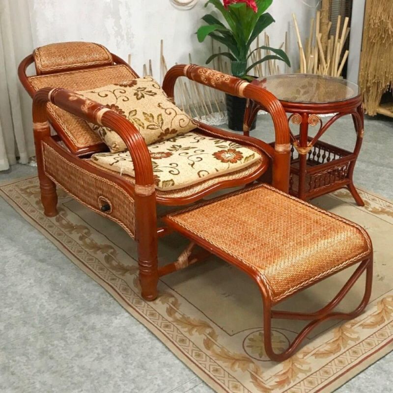 Adjustable Outside Reclining Chair Adjustable Rattan Living Room Chairs Wyz19561