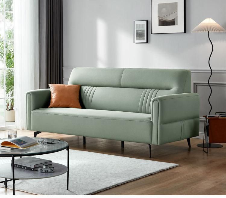 Linsy European Luxury Living Room Green Gray Comfortable Fabric Corner Sofa Couch S333