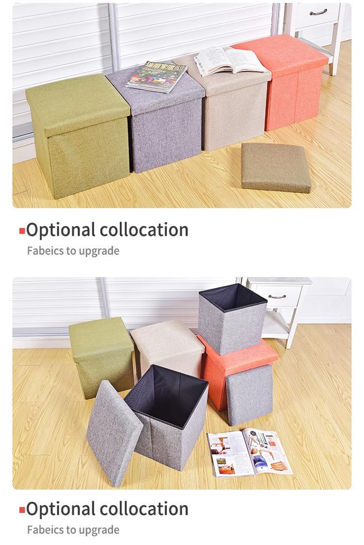 New Folding Storage Box Stool Sedie Living Room Furniture Home Door Linen Shoe Storage Stool Container Cloth