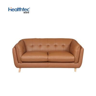 Healthtec New Design European Leather Couch Furnitire Living Room Sofa