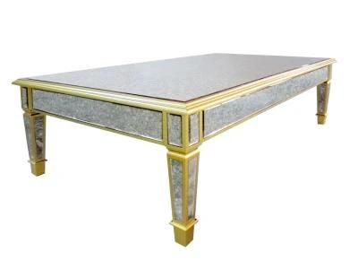 2021 Rectangle Antique Glass Antique Paint Coffee Table