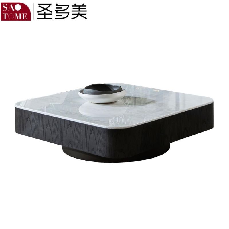 Modern New Design Living Room Furniture Rock Board Square Tea Table