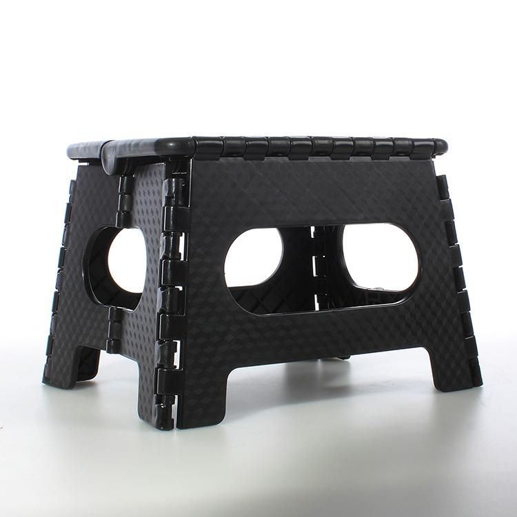 Modern Style, Practical and Firm Black Plastic Folding Stool