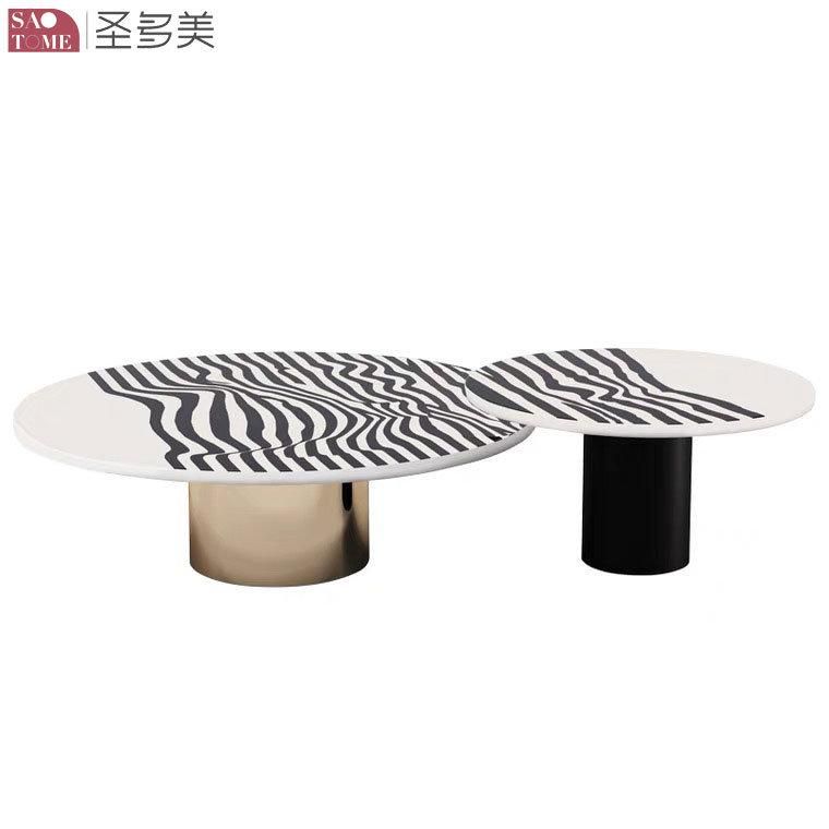 New Style Irregular Shape Table Home Furniture Living Room Coffee Table Metal Side Table Bedroom Table Melamine Laminated Tea Table