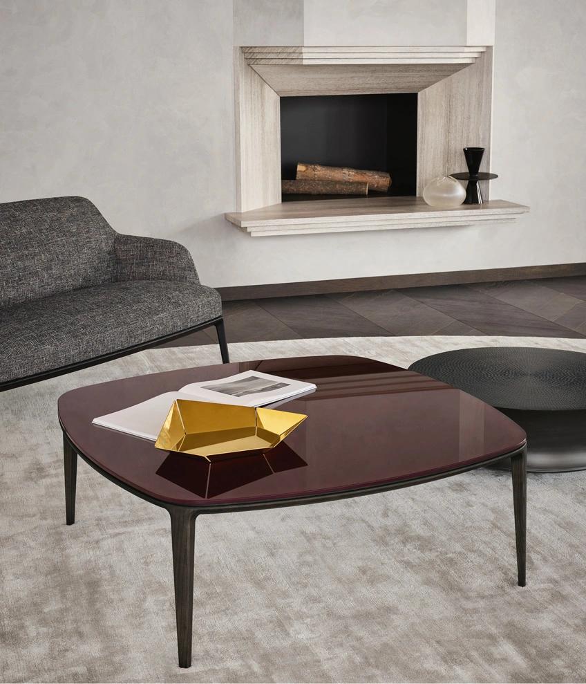 Henry, Coffee Tables, Solid Wood, Marble or Glass Top, Design in Home and Home and Hotel