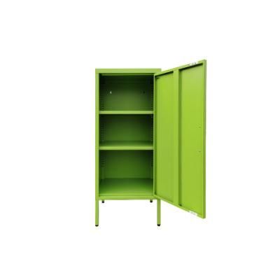 Half Height Green Color Home Living Room Bedside Steel Cabinet for Storage