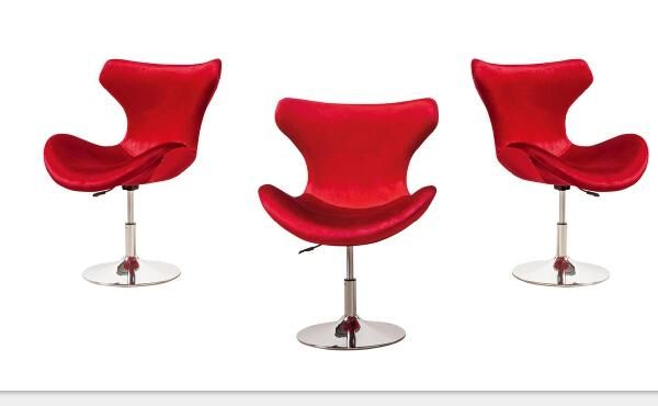 Wholesale Living Room European Metal Legs Dining Velvet Fabric Chair