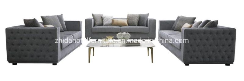 Hotel Furniture Chesterfield Sectional Sofa Fabric Sofa Living Room Sofa