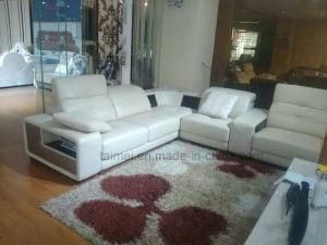 Fashion L Shape Sectional Genuine Leather Sofa Corner Sofa