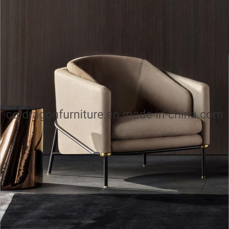 Fashion Luxury Home Furniture Fabric Leisure Sofa Chair with Arm