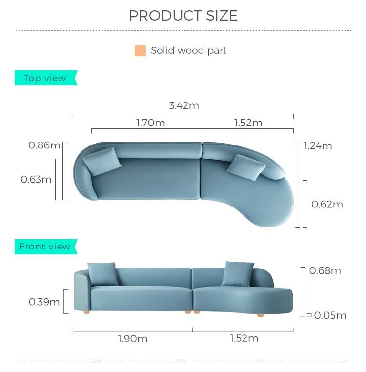 High Back Fabric Hotel Furniture Luxury Modern Sofa Set Tbs019